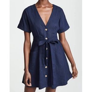 🫐 Moon River Denim Button Front Dress